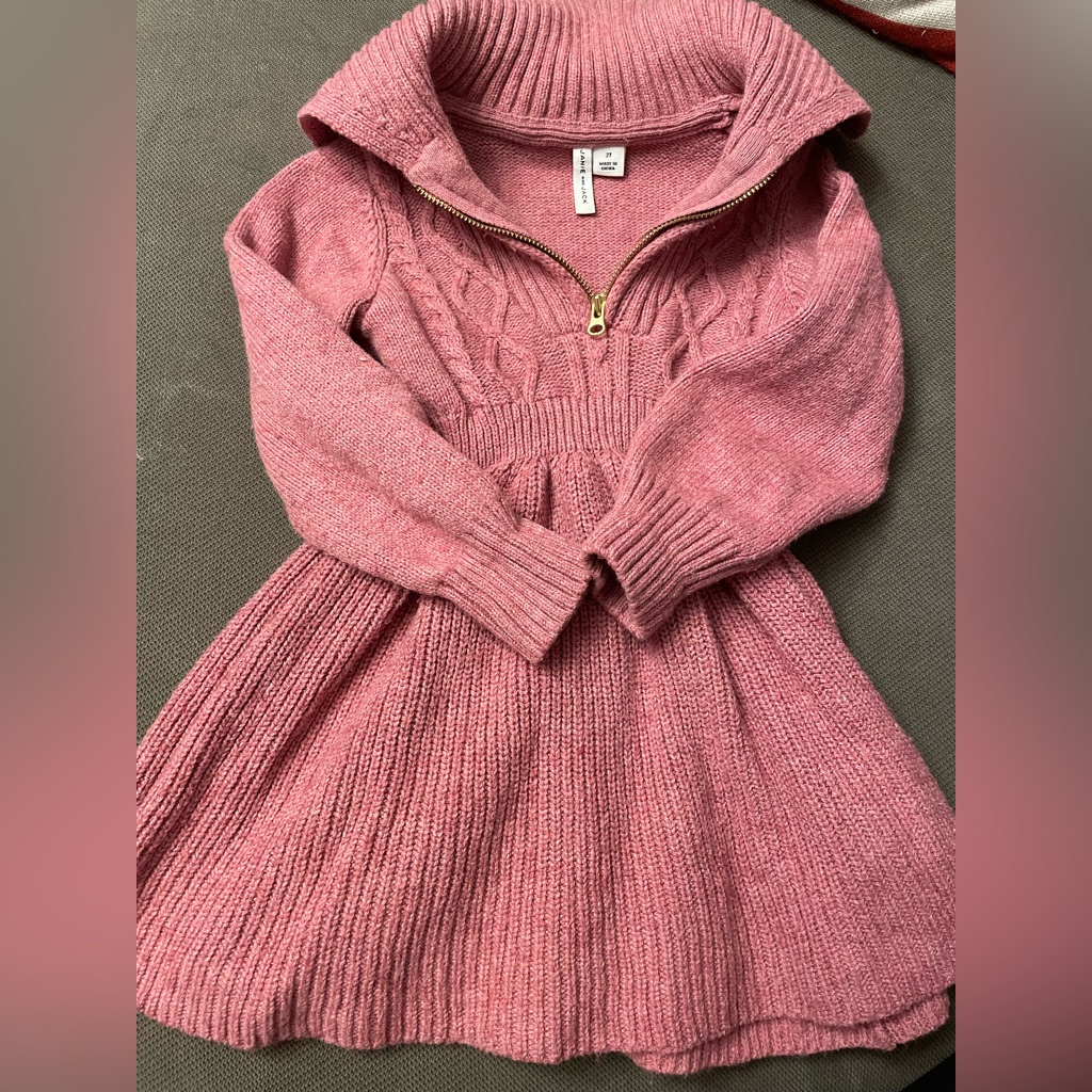 Janie And Jack Pink Knit Dress